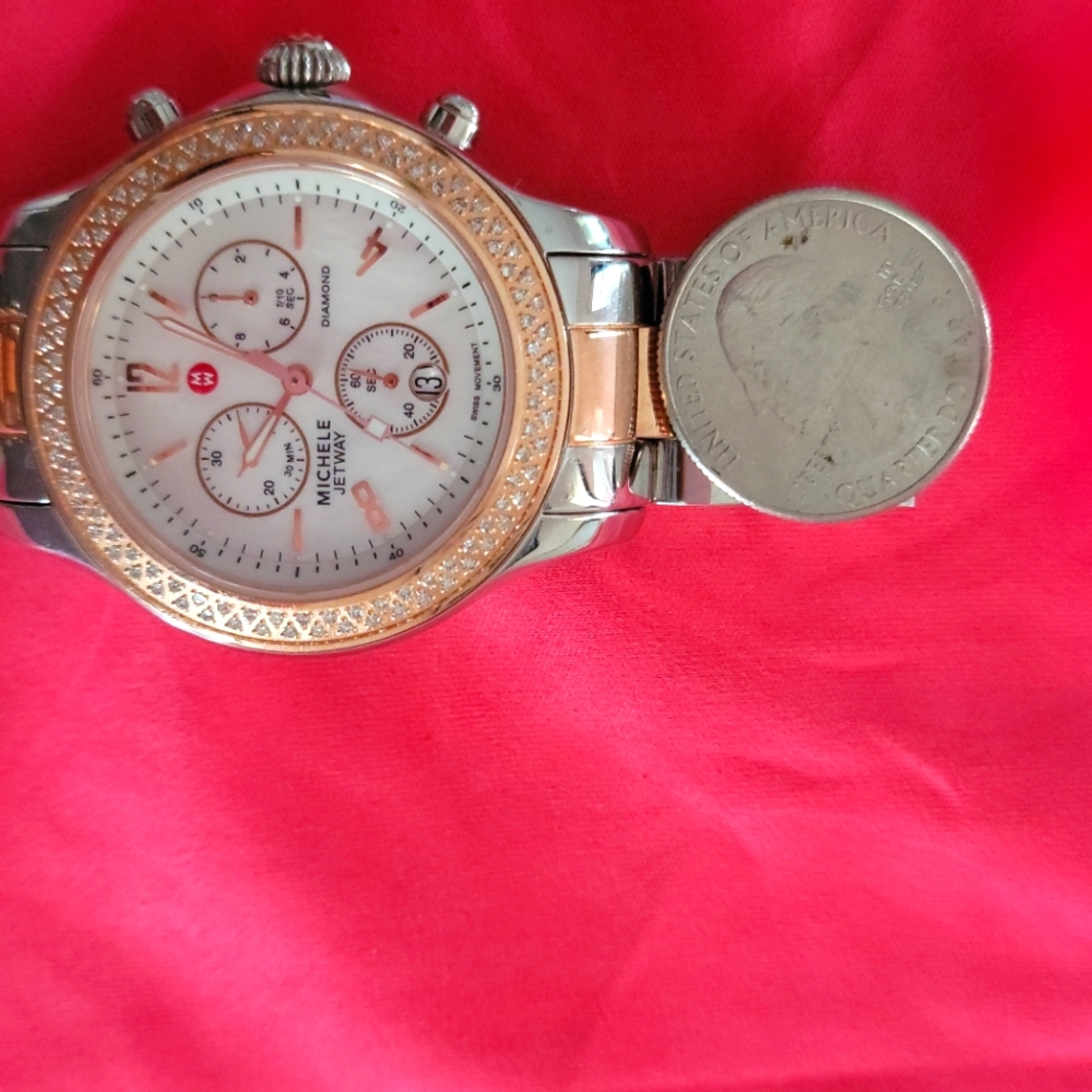 Michelle two tone watch